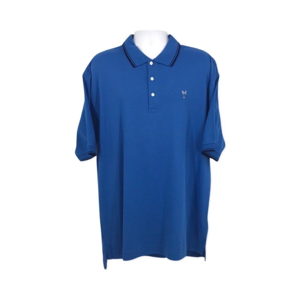 The Hamptons Men's Blue Short Sleeve Polo Size XL